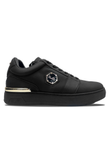 Vialli Mens Black/Gold Sylla Sneaker