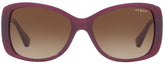 Vogue Brown Lens Sunglasses For Women In Purple