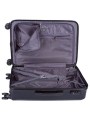 Voyager Mahe Medium 4 Wheel Trolley Case Black