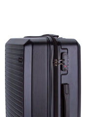Voyager Mahe Medium 4 Wheel Trolley Case Black