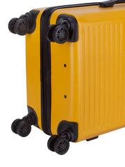 Voyager Mahe 4 Wheel Trolley Case Yellow