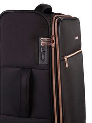 Cellini Allure 4 Wheel Trolly Case Black