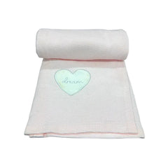 Mothers Choice Cotton Waffle Blanket In Pink