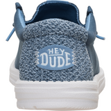 Hey Dude Mens Wally Heathered Knit Shoes In Dark Slate