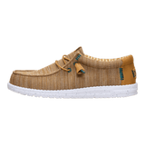 Hey Dude Mens Wally Stretch Mesh Shoes In Bone Brown