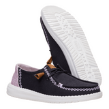 Hey Dude Womens Wendy Boho Butterfly Shoes In Black/Purple