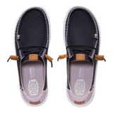 Hey Dude Womens Wendy Boho Butterfly Shoes In Black/Purple