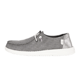 Hey Dude Womens Wendy Metallic Sparkle Shoes In Charcoal