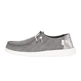 Hey Dude Womens Wendy Metallic Sparkle Shoes In Charcoal