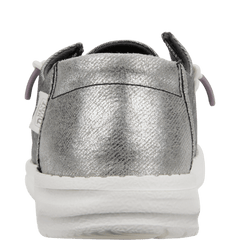 Hey Dude Womens Wendy Metallic Sparkle Shoes In Charcoal