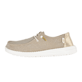 Hey Dude Womens Wendy Mettalic Sparkle Shoes In Gold