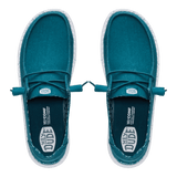 Hey Dude Womens Wendy Stretch Canvas Shoes Deep Teal