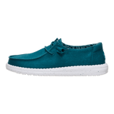 Hey Dude Womens Wendy Stretch Canvas Shoes Deep Teal
