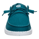 Hey Dude Womens Wendy Stretch Canvas Shoes Deep Teal