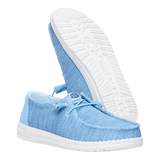 Hey Dude Ladies Wendy Stretch Sox Shoes In Blue