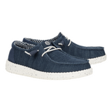 Hey Dude Womens Wendy Stretch Sox Slide On Shoes In Navy/White