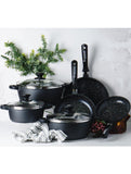 Schumann Professionnel Batterie 15 Piece Pot Set In Black