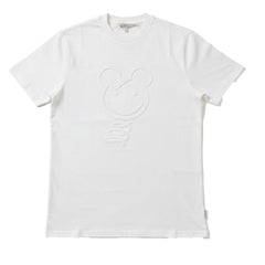Ben Sherman Mens Embossed Bear T-Shirt In White