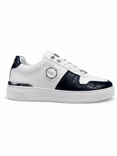 Vialli Mens Bayda Sneaker In White And Navy