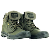 Palladium Unisex Pampa Baggy Supply Shoes In Olive Night