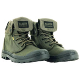Palladium Unisex Pampa Baggy Supply Shoes In Olive Night