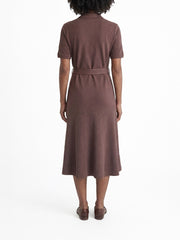 Polo Womens Elizabeth Flare Short Sleev Golfer Dress In Huckleberry