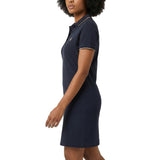 Polo Womens Leah Short Sleeves Golfer Dress In Navy Multi