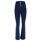 Freddy Ladies High Waist Cropped Skinny Jeans In Blue