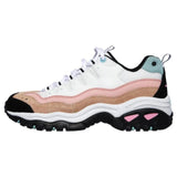 Skechers Womens Energy Sunny Wave Shoes In White & Pink