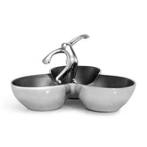 Carrol Boyes Balanced Tri Bowl In Silver