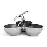 Carrol Boyes Balanced Tri Bowl In Silver
