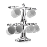 Carrol Boyes Well Balanced Sculture Mug Stand In Silver
