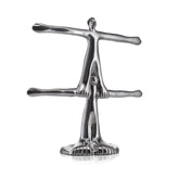 Carrol Boyes Well Balanced Sculture Mug Stand In Silver
