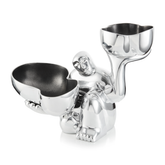 Carrol Boyes Enigma Two Bowl Holder In Silver