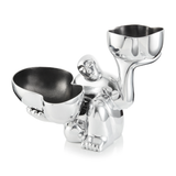 Carrol Boyes Enigma Two Bowl Holder In Silver