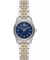 Michael Kors Ladies Lexington Two Tone Watch In Blue