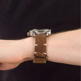 Out Of Order Mens Roma Capitale Blue Dial Leather Strap Watch In Brown