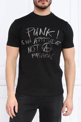 John Richmond Rmp23189 T-Shirt Mapand Black