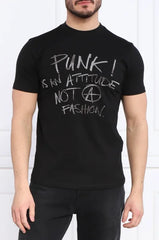 John Richmond Rmp23189 T-Shirt Mapand Black