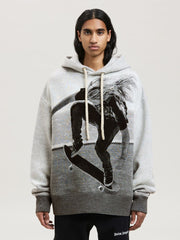 Palm Angels Jard Skater Hooded Sweater Grey/Melan