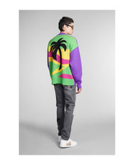 Palm Angels Intarsia Sweater Purple