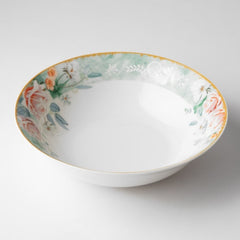 Jenna Clifford Jc-7120 Green Floral Salad Bowl