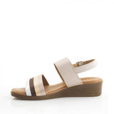 GX&Co 52200 B2 Medium Wedge Double Strap Satin