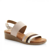 GX&Co 52200 B2 Medium Wedge Double Strap Satin