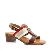 GX&Co 52293 Medium Heel Sling Back Buckle Detail Sandal