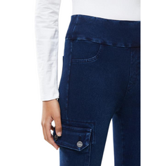 Sissy Boy Snapback High Rise Knit Cargo Blue