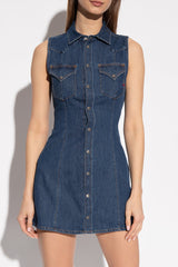Diesel A038680 L De-Glo-F Dress Blue