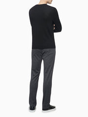 Calvin Klein Msw Merino Vneck Sweater Black