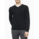Calvin Klein Msw Merino Vneck Sweater Black
