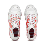 Diesel Y03233P2468 Unisex S-Athos Mid X Sneakers White/Red